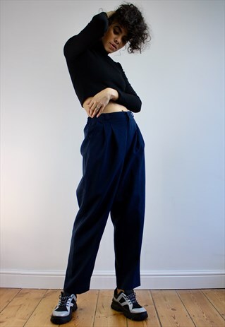 VINTAGE 80S HIGH WAISTED TROUSERS