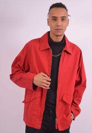 VINTAGE SERGIO TACCHINI HARRINGTON JACKET CUSTOM FIT RED