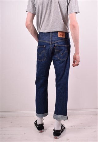 LEVI'S 501 MENS VINTAGE JEANS W30 L30 BLUE 90S