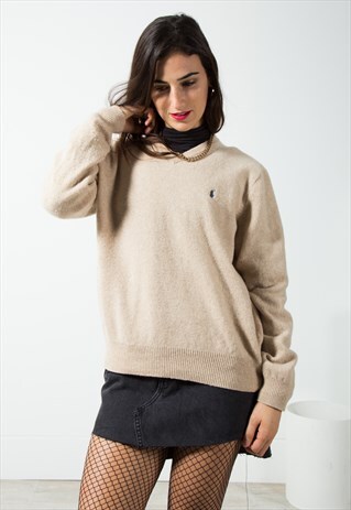 VINTAGE POLO RALPH LAUREN KNIT JUMPER / S628