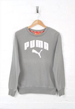 Vintage Puma Sweater Grey Small CV2153
