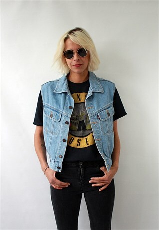 VINTAGE 90' ORIGINAL CLASSIC BLUE UNISEX JEANS WAISTCOAT