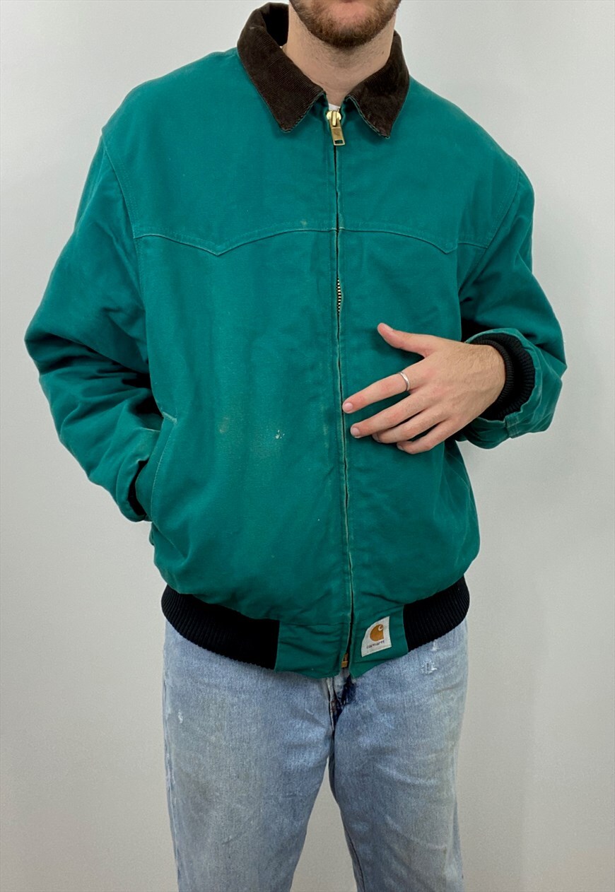 turquoise carhartt jacket