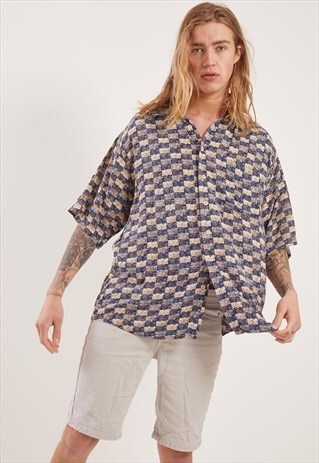 VINTAGE PATTERNED SHORT SLEEVE SHIRT