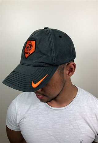VINTAGE BLACK HOLLAND FOOTBALL CAP