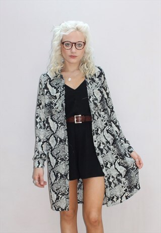 VINTAGE SNAKE PATTERN LONG SHIRT