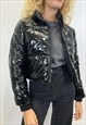VINYL JACKET IN BLACK 