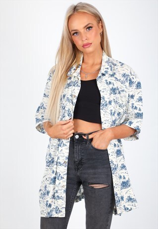 VINTAGE UNBRANDED PATTERN SHIRT S215