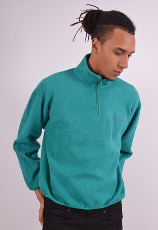 VINTAGE SERGIO TACCHINI FLEECE JUMPER BLUE