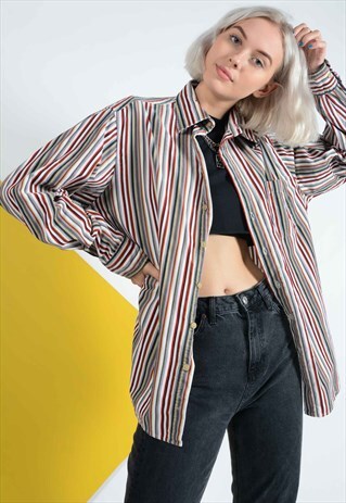 VINTAGE CORD STRIPED SHIRT