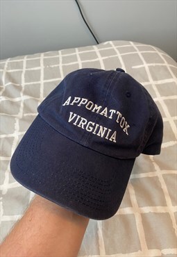 Vintage Fahrenheit Appomattox Virginia blue cap 