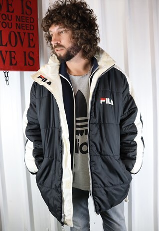 VINTAGE FILA REVERSIBLE PUFFER JACKET