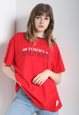 Vintage Tommy Hilfiger T-Shirt Red