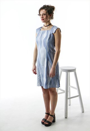 ABSTRACT FITTED DRESS / SPRING MINI DRESS