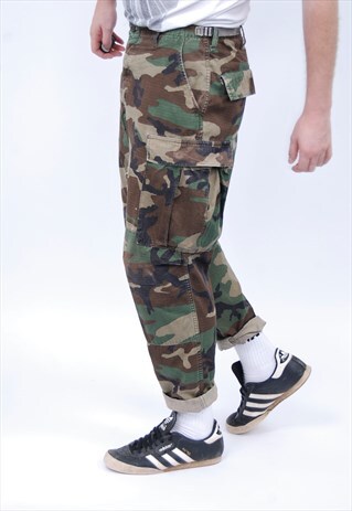 VINTAGE CAMO CAMOUFLAGE TROUSERS