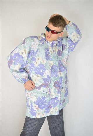 VINTAGE GRAPHIC RAVE PUFFER JACKET