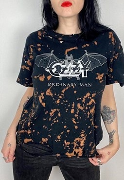 Ozzy Osbourne bleached distressed band Shirt size medium