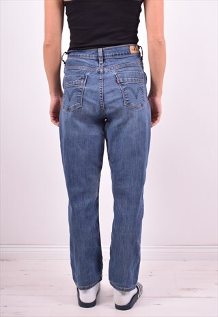 LEVI'S 512 WOMENS VINTAGE JEANS W28 L28 BLUE 90'S