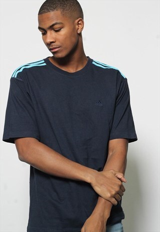 VINTAGE ADIDAS LOGO T-SHIRT BLACK