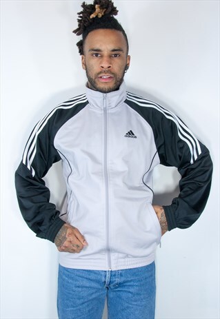 VINTAGE ADIDAS SILVER JACKET