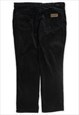 VINTAGE WRANGLER BLACK CORDUROY TROUSERS MENS