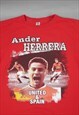 VINTAGE ANDER HERRERA GRAPHIC T-SHIRT IN RED