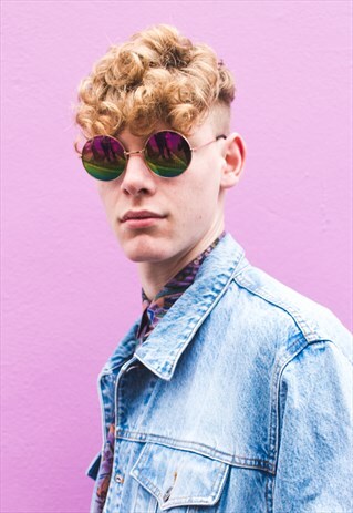 UNISEX ROUND MIRROR SUNGLASSES