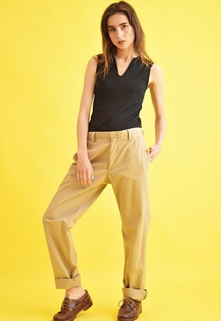 90'S NEUTRAL REGULAR WAIST STRAIGHT BOYFRIENDS CHINOS