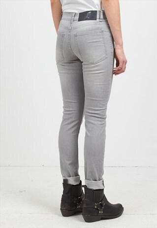 VINTAGE GREY CHEAP MONDAY SKINNY FIT DENIM JEANS