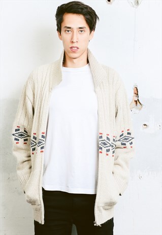 VINTAGE KNIT CARDIGAN JACKET