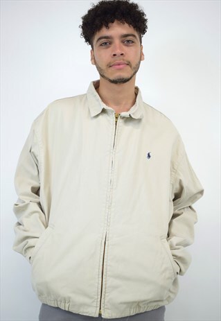 VINTAGE 90S POLO RALPH LAUREN BEIGE JACKET