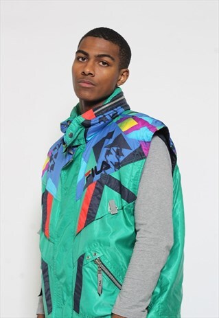VINTAGE FILA QUILTED GILET