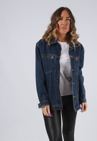 DENIM JACKET GAP OVERSIZED FITTED VINTAGE UK 14 (GK2I)