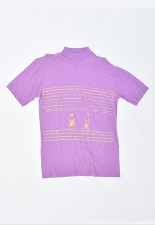 VINTAGE 90'S T-SHIRT TOP PURPLE