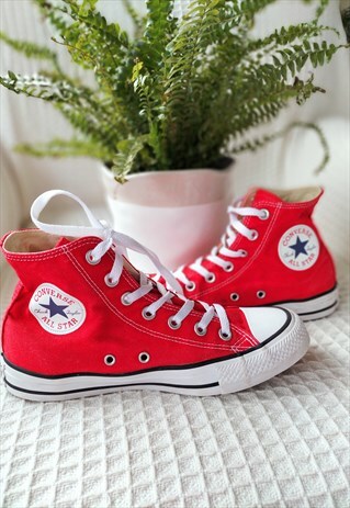 RETRO RED HI - TOP CANVAS ALL STAR CONVERSE UK4