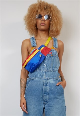VINTAGE 80'S PRIMARY COLOURED BUM BAG