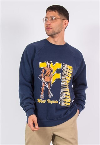 VINTAGE WEST VIRGINIA UNIVERSITY COLLEGE SWEATSHIRT