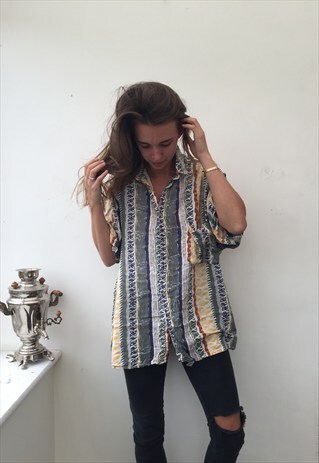 CRAZY PATTERNE OVERSIZED RETRO VINTAGE UNISEX FESTIVAL SHIRT