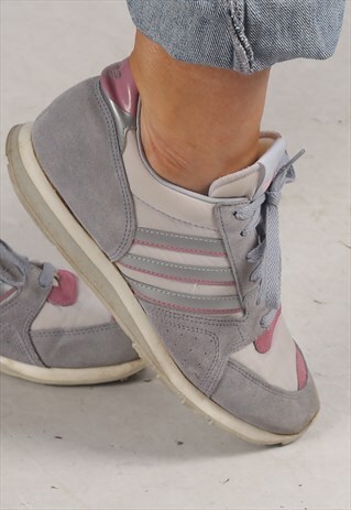 RARE 80'S ADIDAS TRAINERS 1987 UK 5 (9D4J)