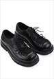 CHUNKY SOLE HIGH FASHION SHOES PLATFORM PUNK UTILITY BROGUES