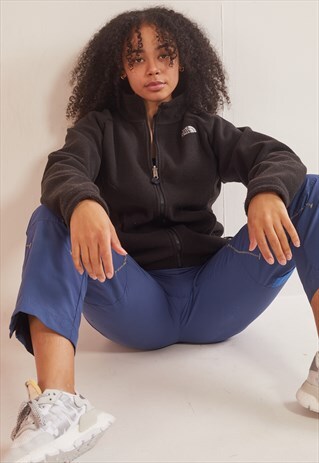 VINTAGE THE NORTH FACE ZIP-UP FLEECE BLACK
