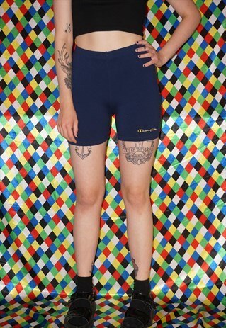 VINTAGE 90'S NAVY BLUE CHAMPION SHORTS