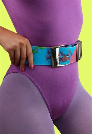 VERSACE FOR H&M VINTAGE BELT FLORAL PATTERN