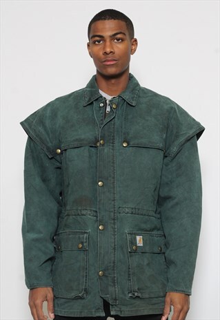 VINTAGE CARHARTT COLLARED WORKWEAR JACKET