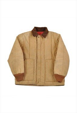 Vintage Walls Workwear Jacket Insulated Lining Tan Large