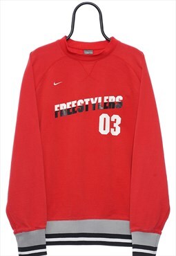 Vintage Nike Freestylers Red Sweatshirt Womens