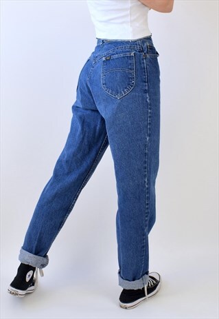 VINTAGE HIGH WAISTED 80S MOM JEANS - TALL W27