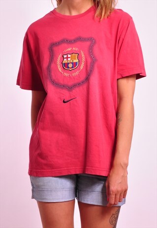 VINTAGE NIKE BARCELONA FOOTBALL CLUB T-SHIRT