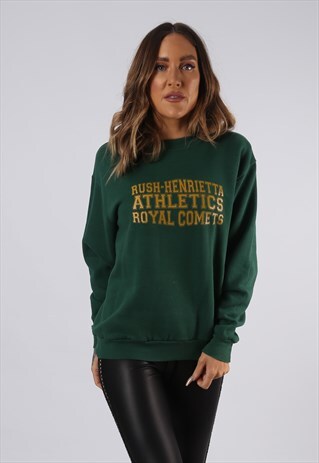 VINTAGE SWEATSHIRT LEE JUMPER SWEAT PRINT UK 10 (CCO)