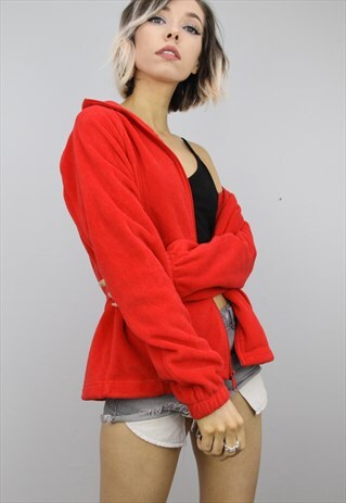 VINTAGE 90S COLUMBIA SPORTSWEAR RED FLEECE